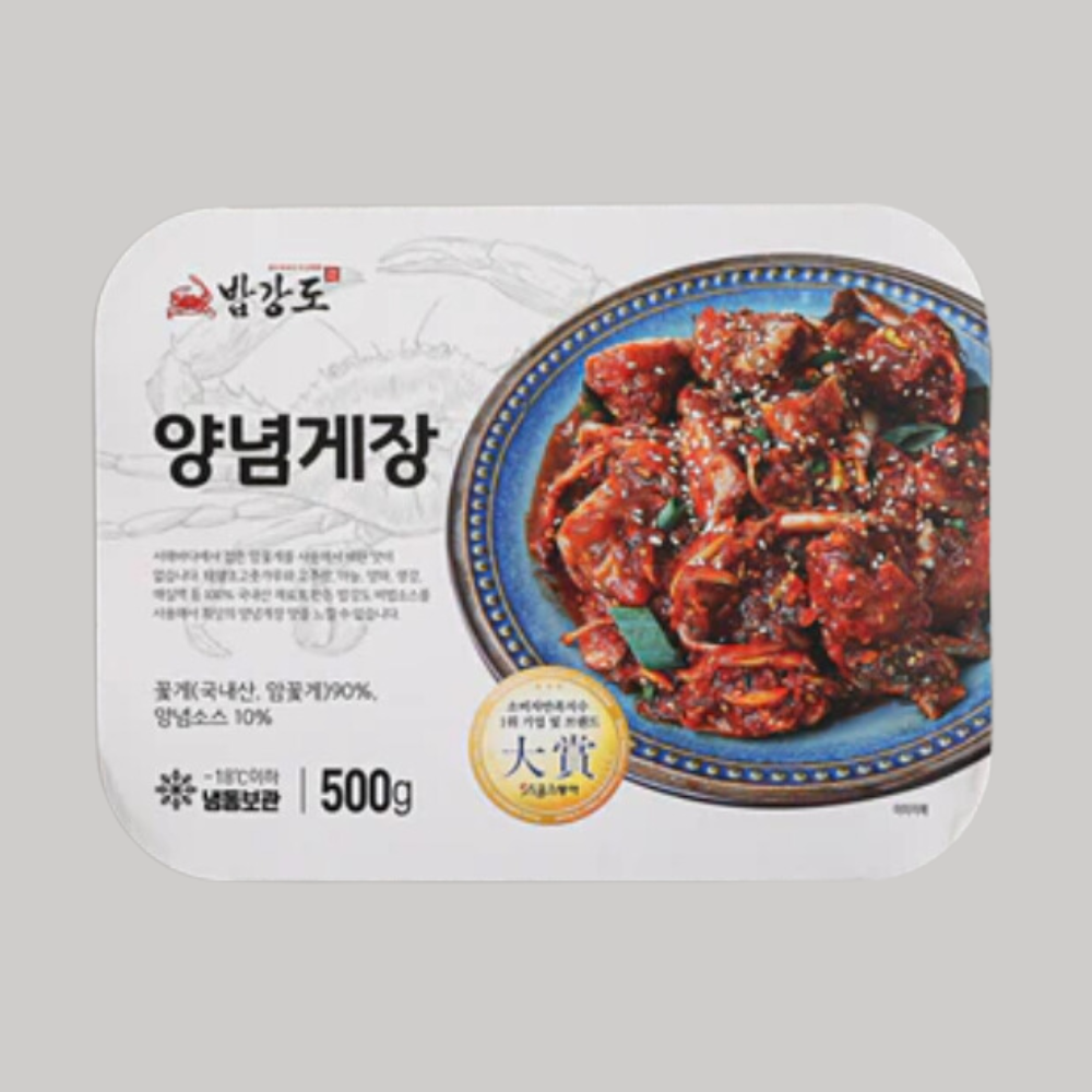 [밥강도] 양념게장 500g (17.63 oz) | Spicy Sauce-Marinated Crab