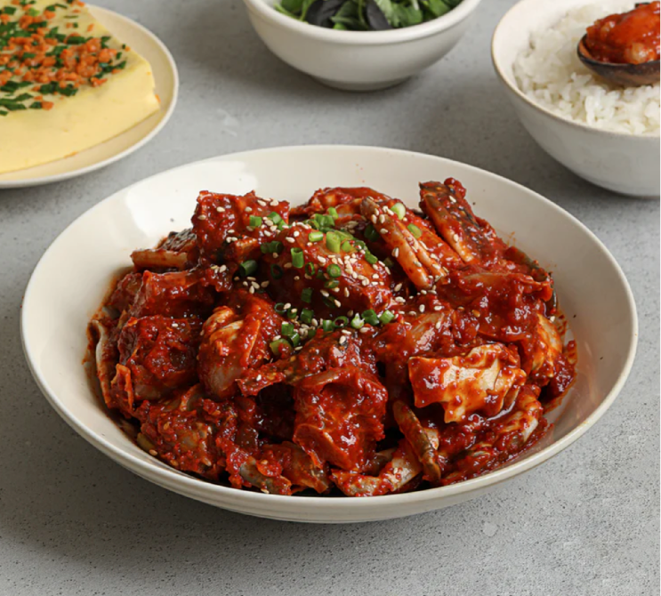 [밥강도] 양념게장 500g (17.63 oz) | Spicy Sauce-Marinated Crab